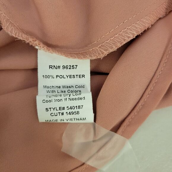 Perseption Concept sheer Mauve midi dress Medium Pre-owned - Picture 3 of 6